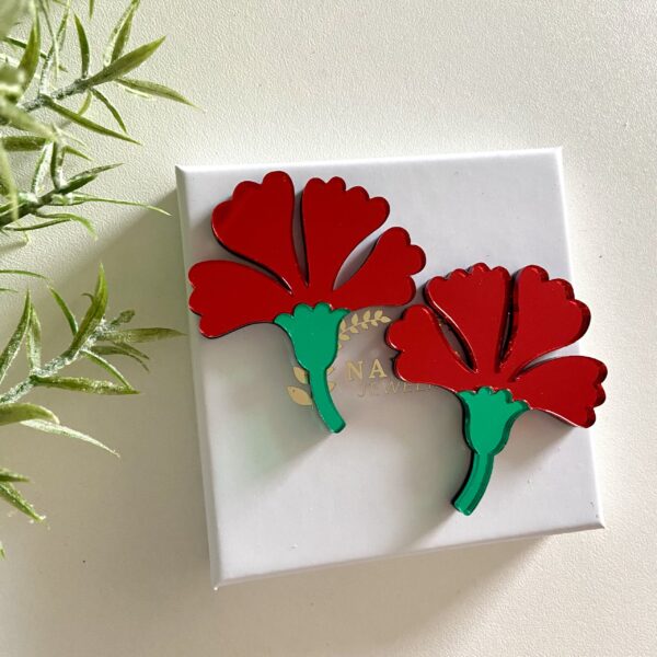 PENDIENTES DE FLAMENCA CLAVEL - Imagen 2