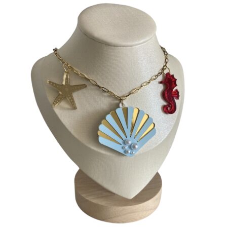 COLLAR CONCHA, CABALLITO Y ESTRELLA