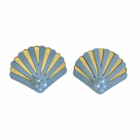 PENDIENTES CONCHA MARINA