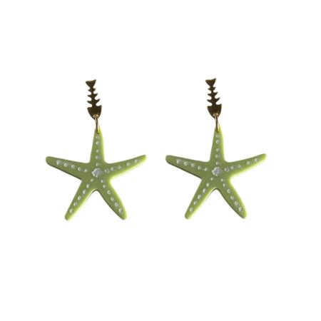 PENDIENTES ESTRELLA VERDE