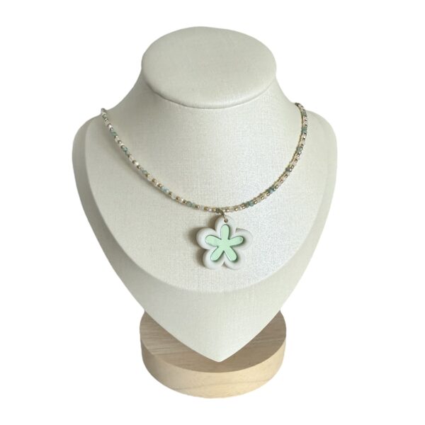 COLLAR FLOWER VERDE - Imagen 2