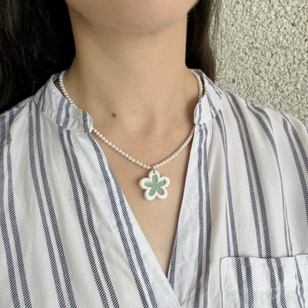 COLLAR FLOWER VERDE - Imagen 3