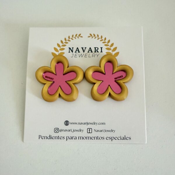 PENDIENTES SILK FLOWER - Imagen 6