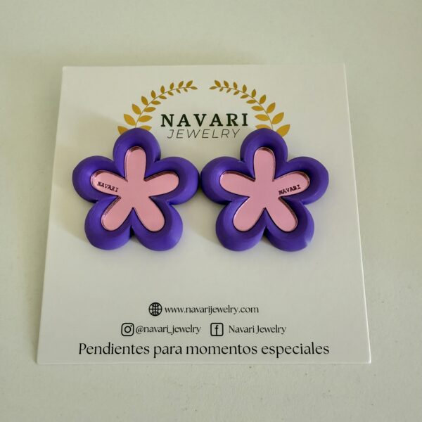 PENDIENTES SILK FLOWER - Imagen 8