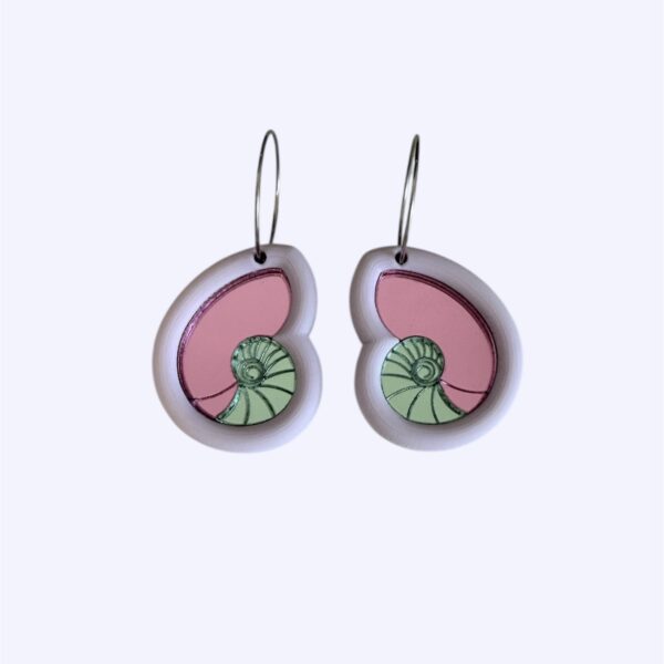 PENDIENTES CARACOLA CON ARO
