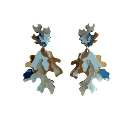 PENDIENTES CORAL AZUL