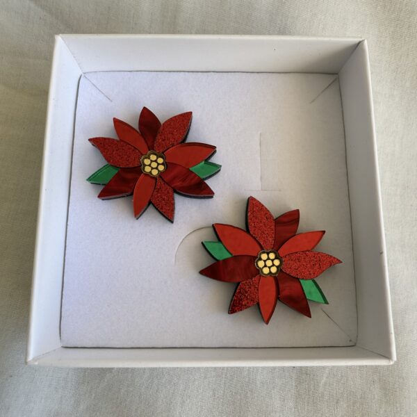 PENDIENTES FLOR DE PASCUA - Imagen 2