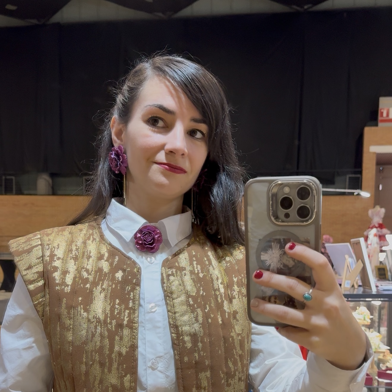 PENDIENTES DE FLAMENCA ROSA - Imagen 9