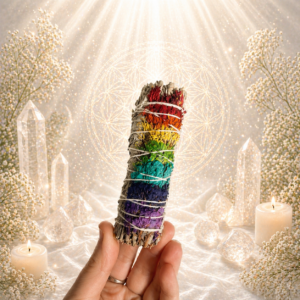 ATADO DE SALVIA BLANCA CON SINUATA 7 CHAKRAS